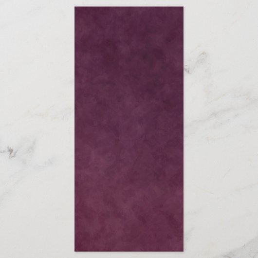 Burgundy Florals, plaats het plaatsen Dank u Kaart (Achterkant)