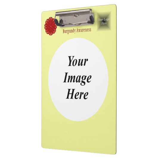 Burgundy Flower Ribbon Sjabloon door Kenneth Yonci Klembord (Links)