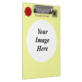 Burgundy Flower Ribbon Sjabloon door Kenneth Yonci Klembord (Rechts)