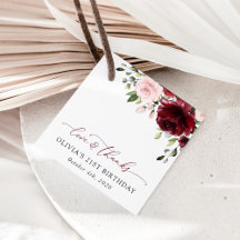 Burgundy Flowers, Pink Flowers, Boho, Birthday