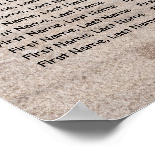 Burgundy Flowers Rustic Wedding Seating Chart Poster (Hoek)