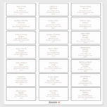 Burgundy Font Wedding Guest Adresetiketten Sticker<br><div class="desc">Deze bogundy adresetiketten voor de bruiloft zijn perfect voor je moderne,  minimalistische bruidsschat en witte bruiloft. Houd het zoals is,  of verkies om het met uw eigen kunstwerk te personaliseren!</div>