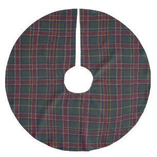 Burgundy Forest Groen Navy Heritage Tartan Kerstboom Rok