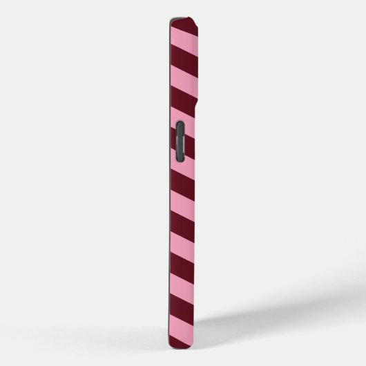 Burgundy Frosted Orchid Chevrons Case-Mate iPhone Case (Achterkant / Rechts)
