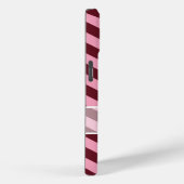 Burgundy Frosted Orchid Chevrons met Snowflake Case-Mate iPhone Case (Achterkant / Rechts)