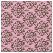 Burgundy Frosted Orchid Damask Stof (Close Up)