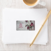 Burgundy Garden Floral Etiket (Insitu)