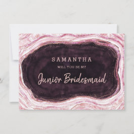 Burgundy Geode is mijn junior Bridesmaid-voorstel
