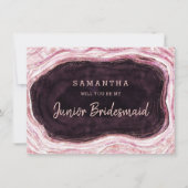 Burgundy Geode is mijn junior Bridesmaid-voorstel (Voorkant)