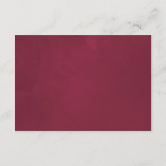 Burgundy Geometric Vrijgezellenfeest Display Showe Informatiekaartje (Achterkant)