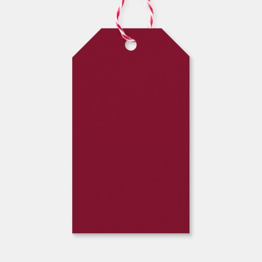 Burgundy Gift-Labels Cadeaulabel (Achterkant)