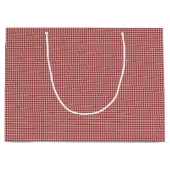 Burgundy Gingham-GIFT BAG L Large Cadeautasje (Voorkant)