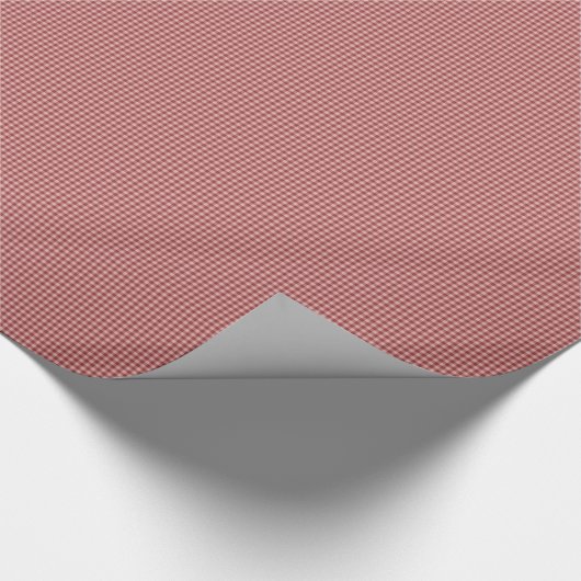 Burgundy Gingham-GIFT WRAPPING PAPIER (Hoek)