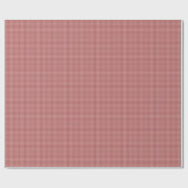 Burgundy Gingham-GIFT WRAPPING PAPIER (Vlak)