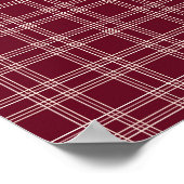 Burgundy Gingham Poster (Hoek)