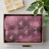 Burgundy Glam Folie Diamant Tissuepapier (Geschenk)