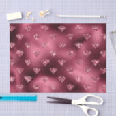 Burgundy Glam Folie Diamant Tissuepapier (Craft)