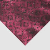 Burgundy Glam Folie Glitter Diamant Tissuepapier (Detail)