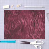 Burgundy Glam Folie Glitter Tiger Stripes Tissuepapier (Craft)
