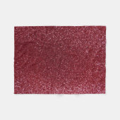 Burgundy glitter fleece deken (Voorkant (Horizontaal))