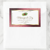Burgundy Glitter White Product Labels Cute Ladybug (Tas)