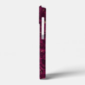 burgundy glitz Case-Mate iPhone case (Achterkant / Links)