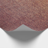 Burgundy Gold Blush Maroon Linen Burlap Rustic Cadeaupapier (Hoek)