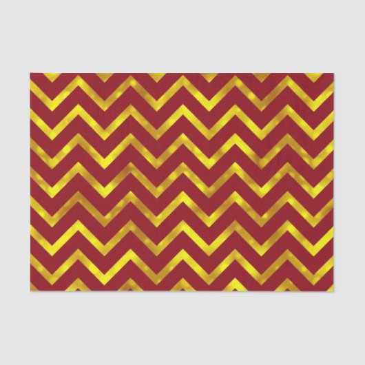 Burgundy gold chevron elegant tissuepapier (Voorkant)