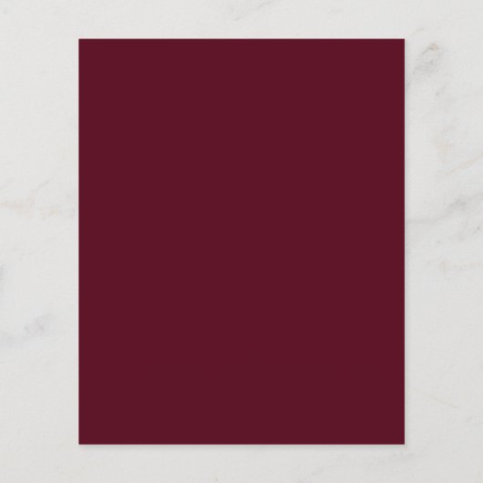 Burgundy Gold College Afstuderen Aankondiging (Achterkant)