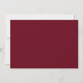 Burgundy & Gold Confetti Script Surprise Party Kaart (Achterkant)