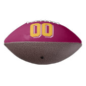 BURGUNDY GOLD EN WITTE Football (Gedraaid 270)