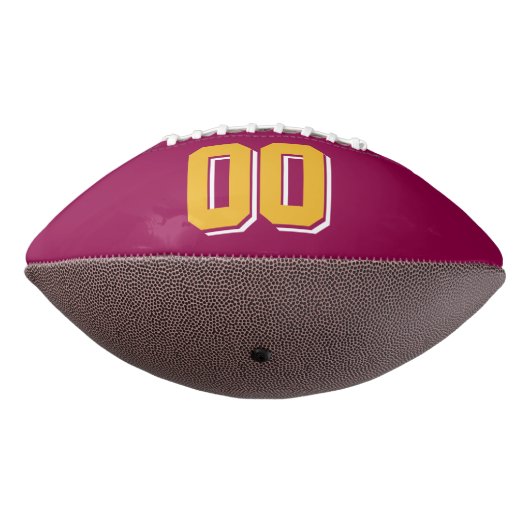 BURGUNDY GOLD EN WITTE Football (Gedraaid 270)