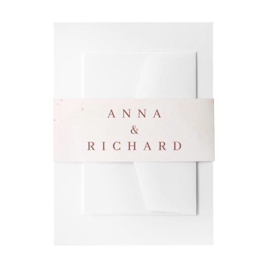 Burgundy & Gold Floral Wedding Invitation Uitnodigingen Wikkel (Voorkant Voorbeeld)