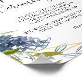 Burgundy Gold Geometric Unplugged Ceremony Sign Poster (Hoek)