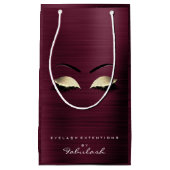 Burgundy Gold Glam Glitter Makeup Lashes Beauty Klein Cadeauzakje (Voorkant)