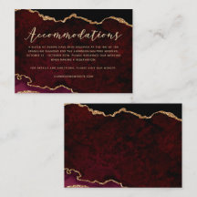 Burgundy Gold Glitter Agate Accommodations