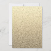 Burgundy & Gold Glitter Merry Kerstparty Kaart (Achterkant)