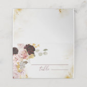 Burgundy Gold-valsmuntkaarten Plaatskaartje (Buitenkant ongevouwen)