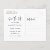 Burgundy Gold Wood String Lights Script Wedding Aankondigingskaart (Achterkant)