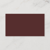 Burgundy Goud Advocaat Visitekaartje (Achterkant)