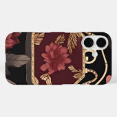 Burgundy Goud AI-kunst Case-Mate iPhone Case (Achterkant (horizontaal))
