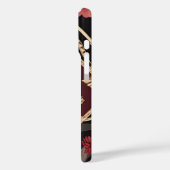 Burgundy Goud AI-kunst Case-Mate iPhone Case (Achterkant / Links)
