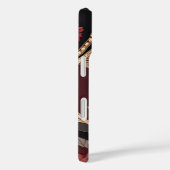 Burgundy Goud AI-kunst Case-Mate iPhone Case (Achterkant / Rechts)