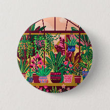 Burgundy & Goud Botanische Kas Knoppen
