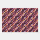 Burgundy & Goud Marmer Inpakpapier Vel (Voorkant)