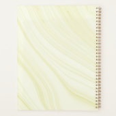 burgundy gouden bloem marble trouwen planner (Achterkant)