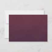 Burgundy Gouden Slingerlichten Lantaarns Bruiloft Kaart (Achterkant)