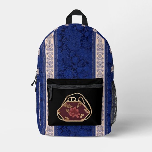 Burgundy Gouden Tas AI-kunst (Voorkant)