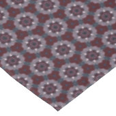Burgundy & Gray Floral Painted Quilt Tafelkleed (Gekanteld)