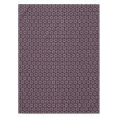 Burgundy & Gray Floral Painted Quilt Tafelkleed (Voorkant)